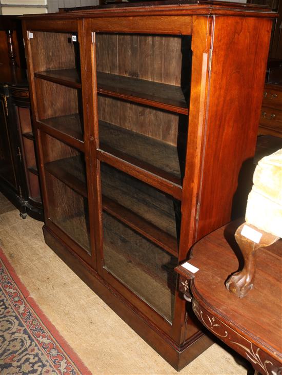 Mahogany glazed display cabinet